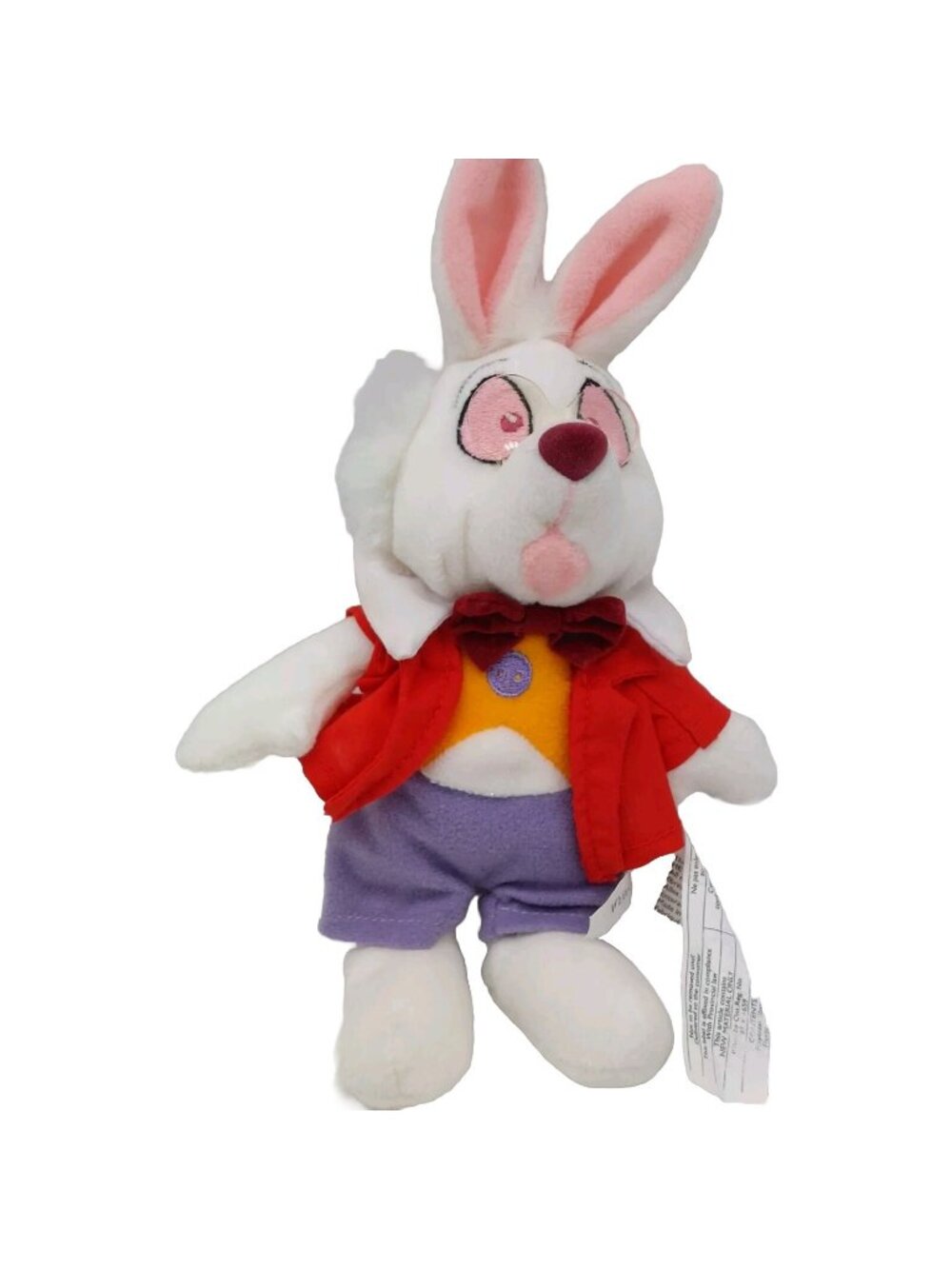 The Disney Store Alice In Wonderland The White Rabbit Plush
